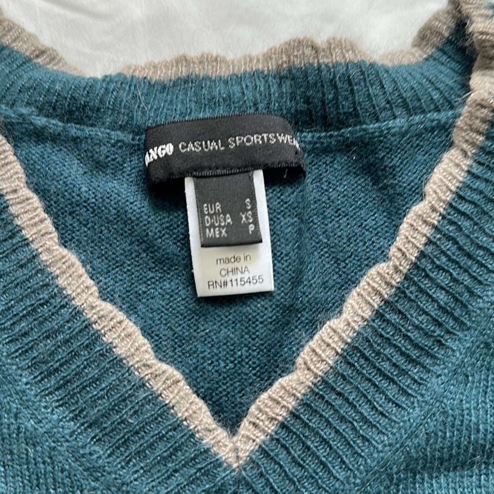 Beautiful Soft Mango Sweater Top View 2